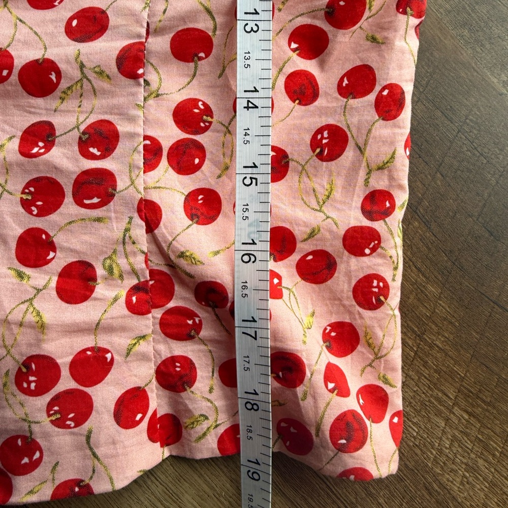 ASTR The Label Cherry Pink Milkmaid Cropped Cami Valentines Bustier Top S NWT - Picture 12 of 12